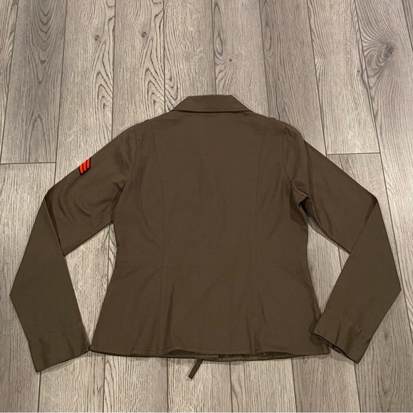 Vintage ROCAWEAR Army Green Military Style Jacket Women's Size M Gold Buttons - Picture 10 of 16